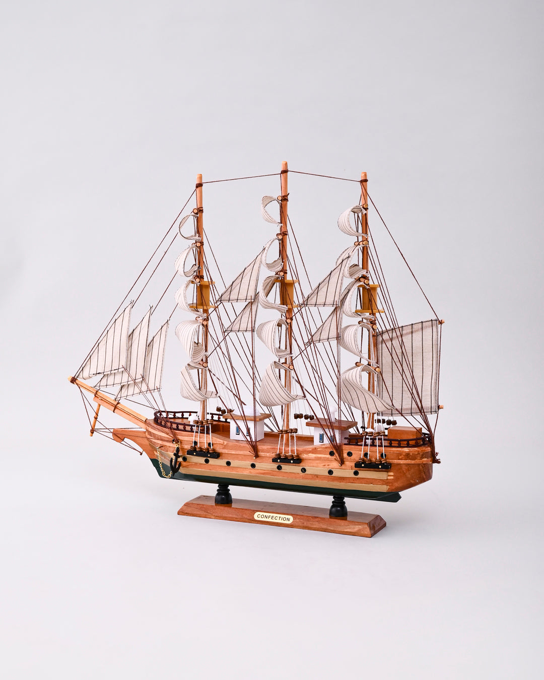 "Confection" Wooden Decorative Ship 