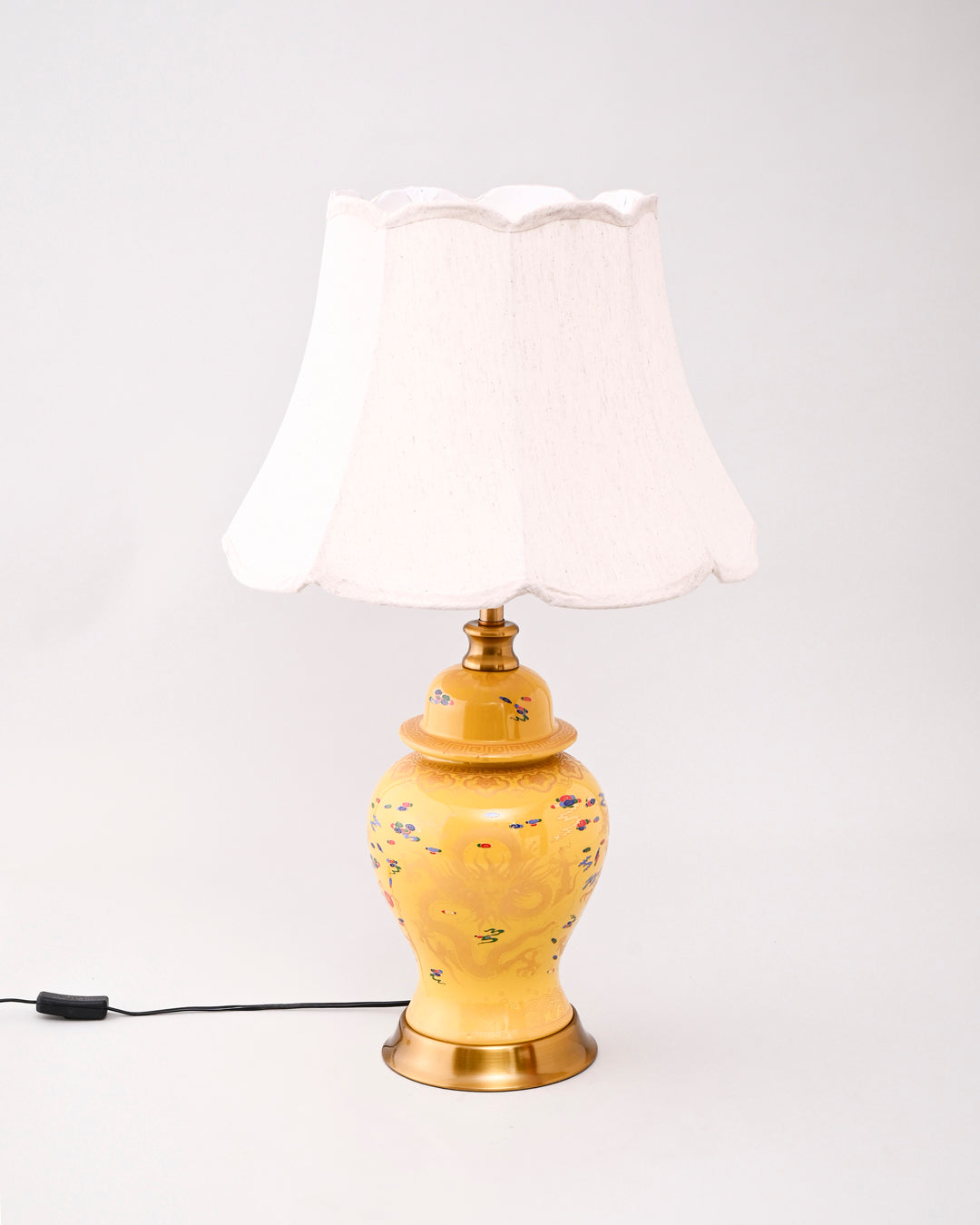 Golden Imperial Dragon Table Lamp 
