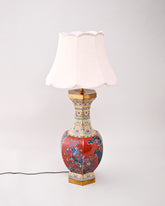 Midnight Bird Motifs Cloisonne Table Lamp 