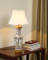 Dynasty Garden Cloisonne Table Lamp 