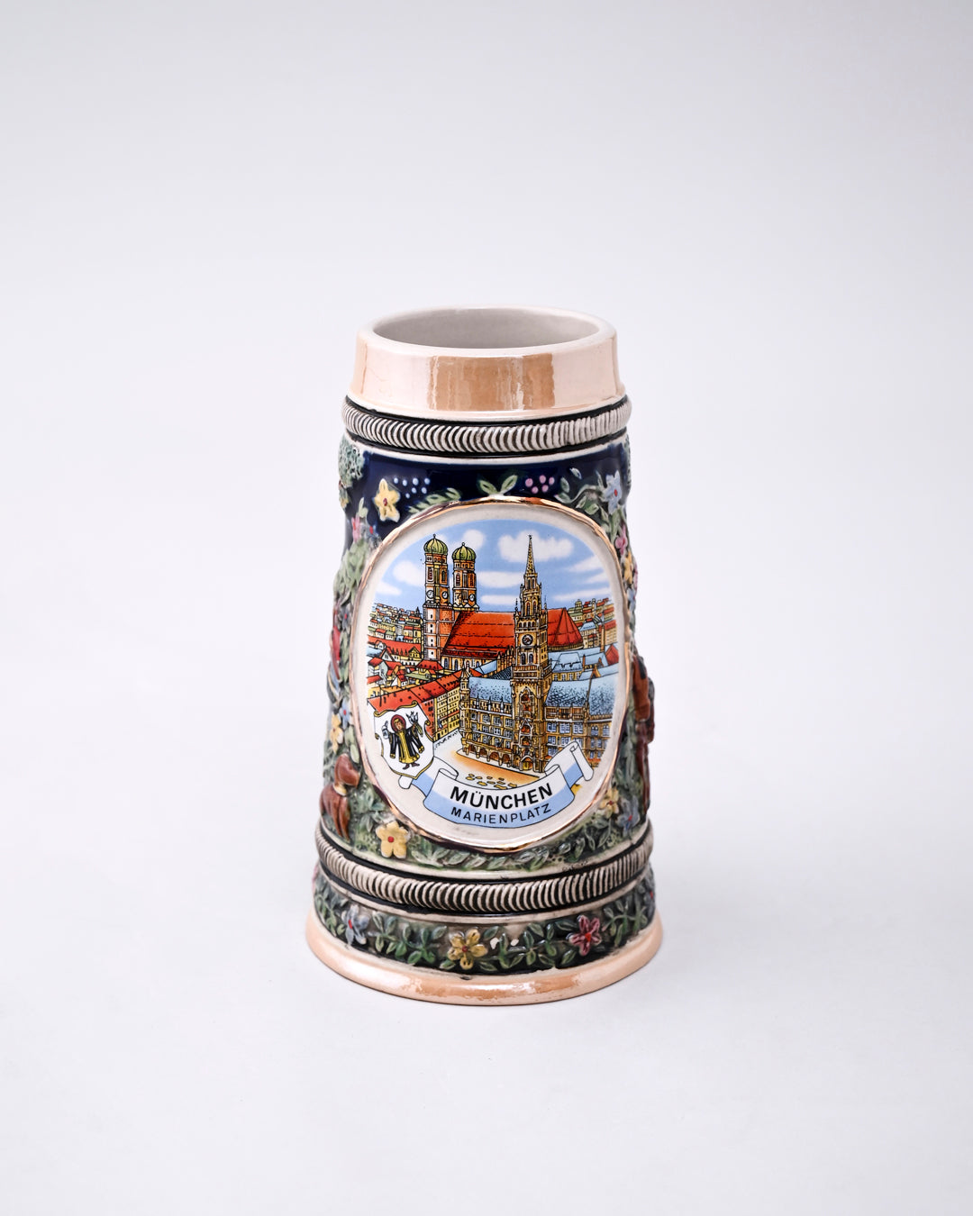 Munich Marienplatz Vintage Stein Beer Mug 