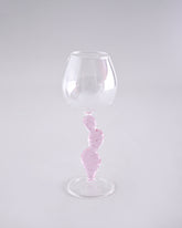 Blush Twist Stem Wine Glass 