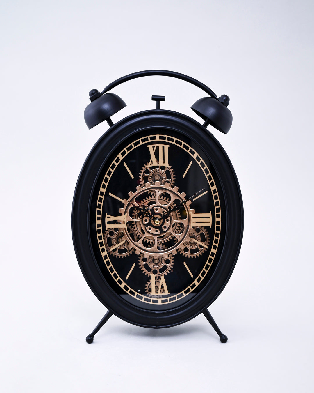 Vintage Gear Analog Table Clock 