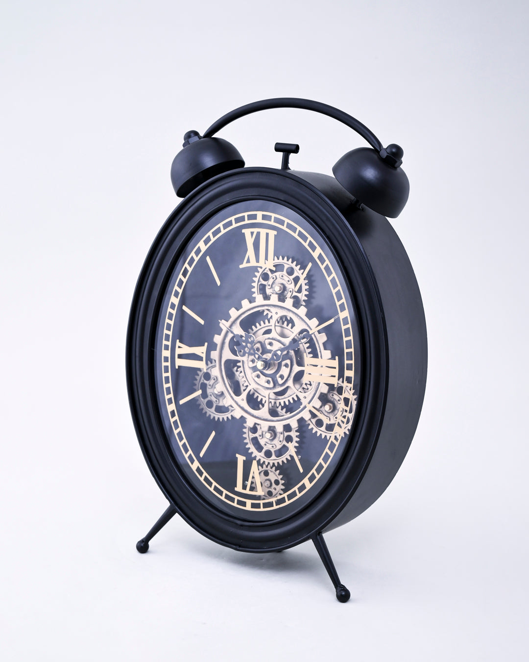 Vintage Gear Analog Table Clock 