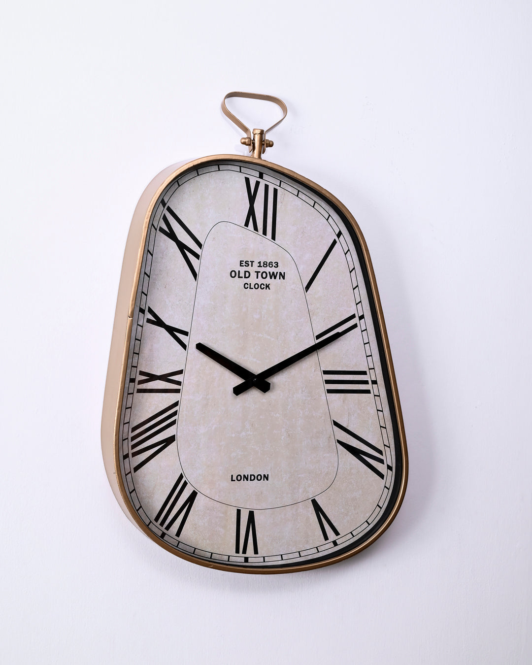 Vintage Curve Wall Clock - Gold 