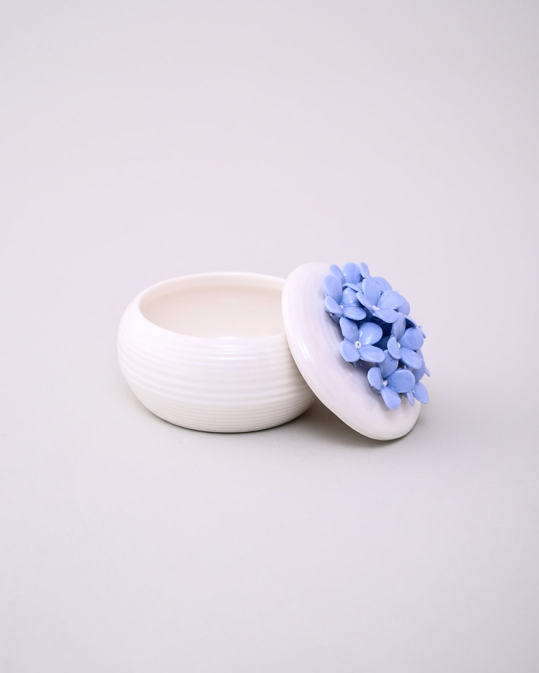 Ivory Blossom Trinket Keeper - Blue 