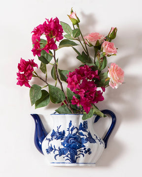 Rendezvous with Blue - Wall Mounted Planter Kettle