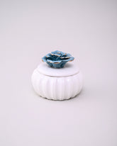 Ivory Blossom Trinket Keeper - Blue 