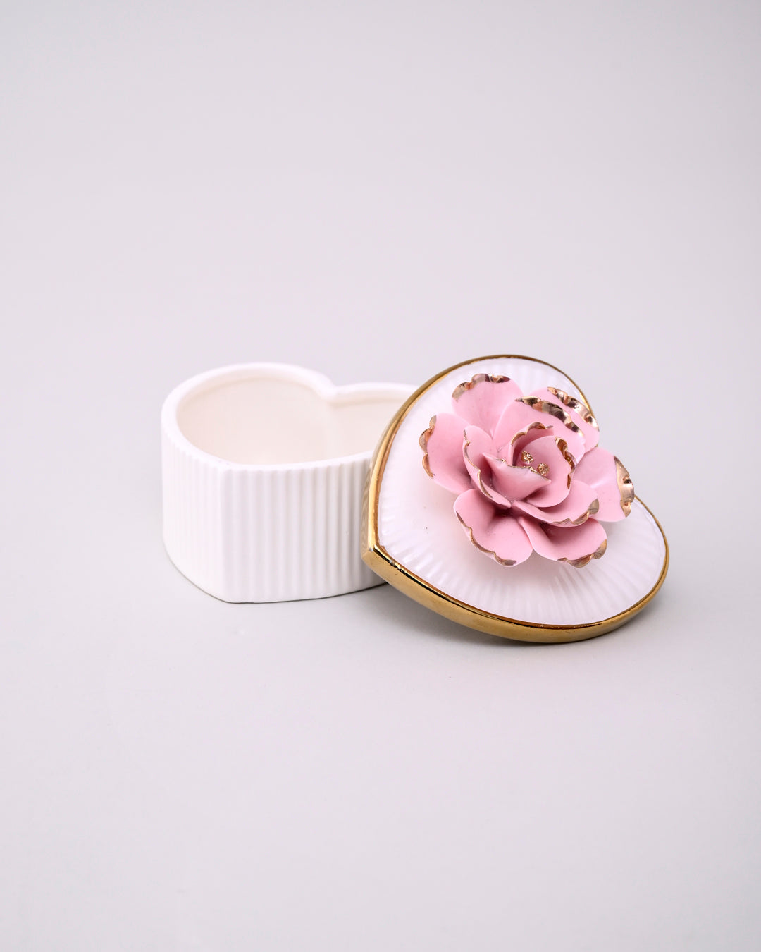 Roselle Charm Heart Shape Trinket Keeper 