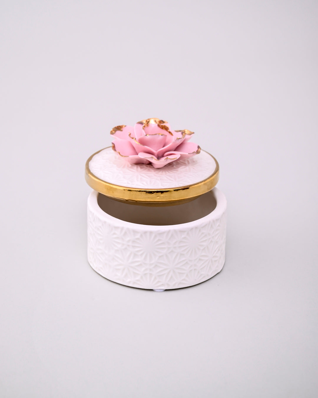 Roselle Charm Round Shape Trinket Keeper 