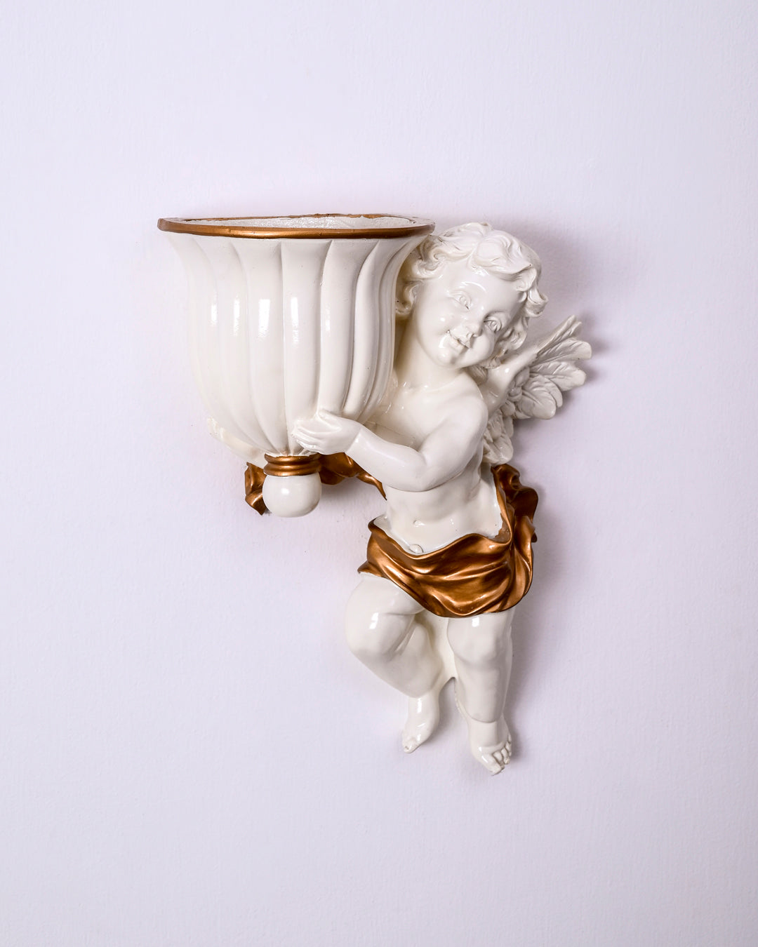 Angel Cherub - Wall Mounted Planter Urn 