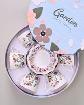 Spring Bloom Tea Cup With Saucer - Set Of 6 