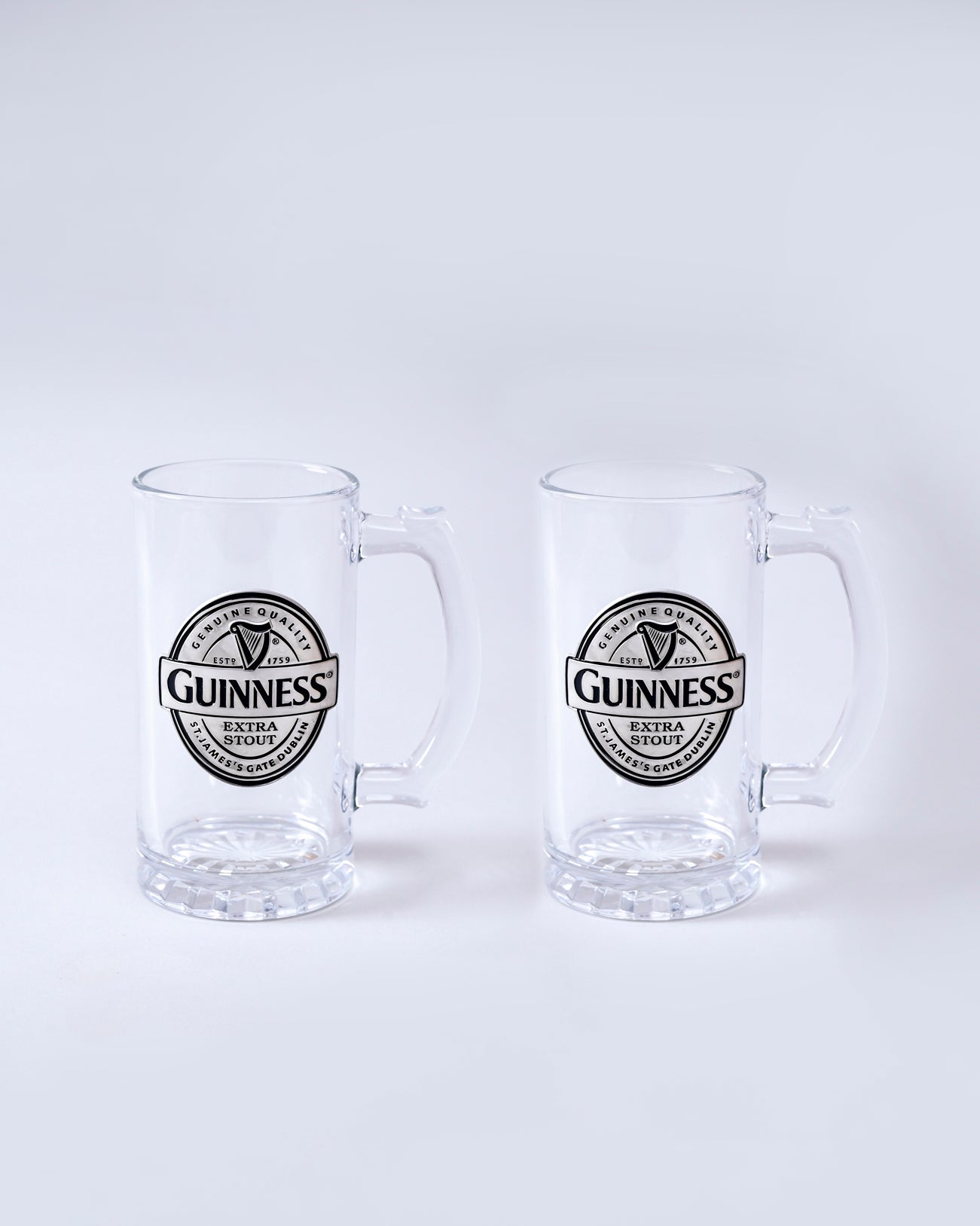 Classic Guinness Glass Beer Mug - Set Of 2 