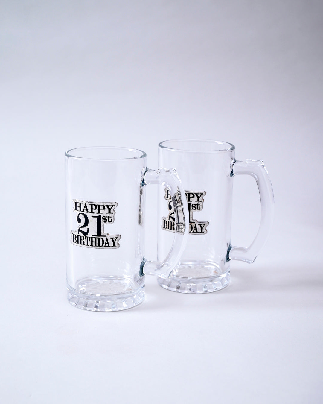 Happy 21st Birthday Beer Mug - Set Of 2 
