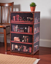 Vintage Library-Inspired 4-Drawer Storage Cabinet 