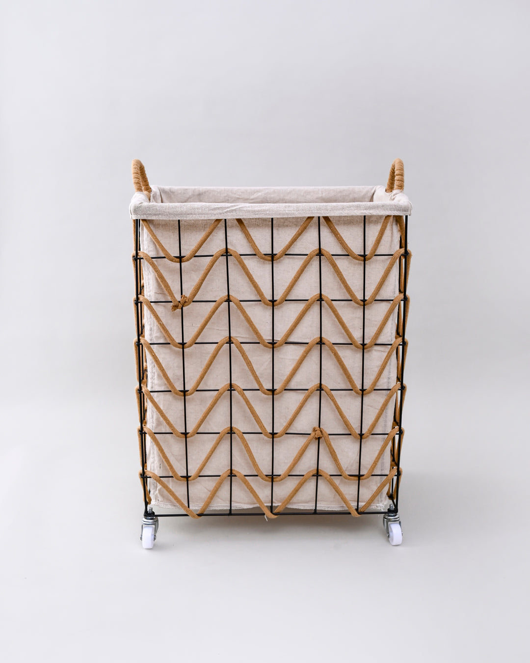 Boho Rope Weave Laundry Basket - Set Of 2 