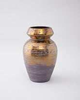 Golden Aura Dual Tone Textured Vase 