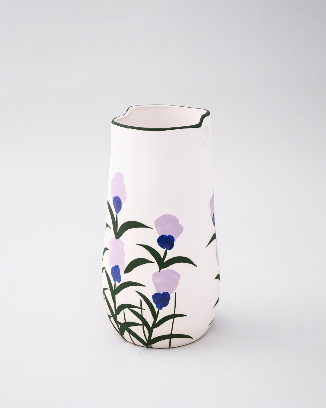 Lavender Bloom Hand-Painted Flower Vase 