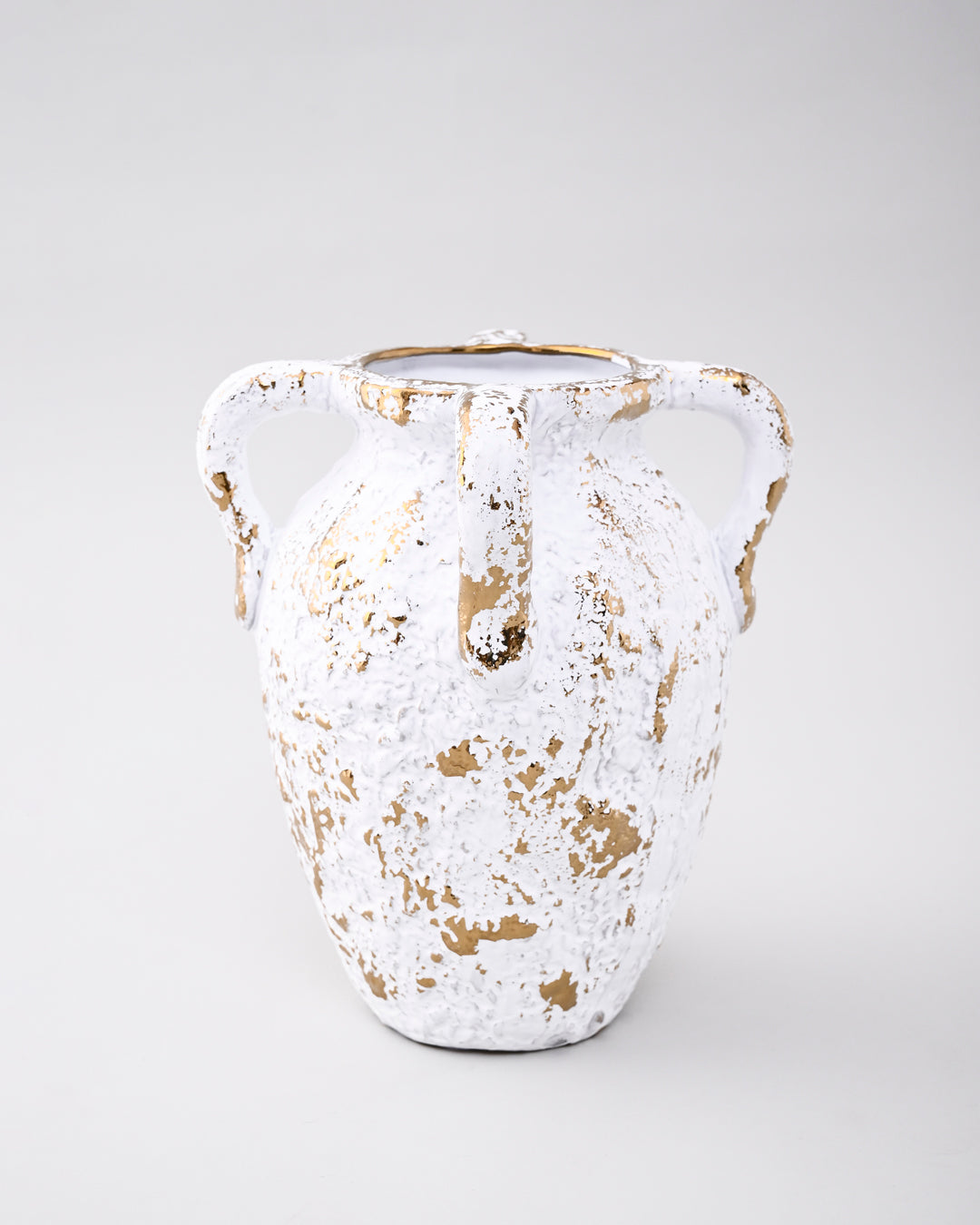 Antique Gold Rustic Amphora Vase 