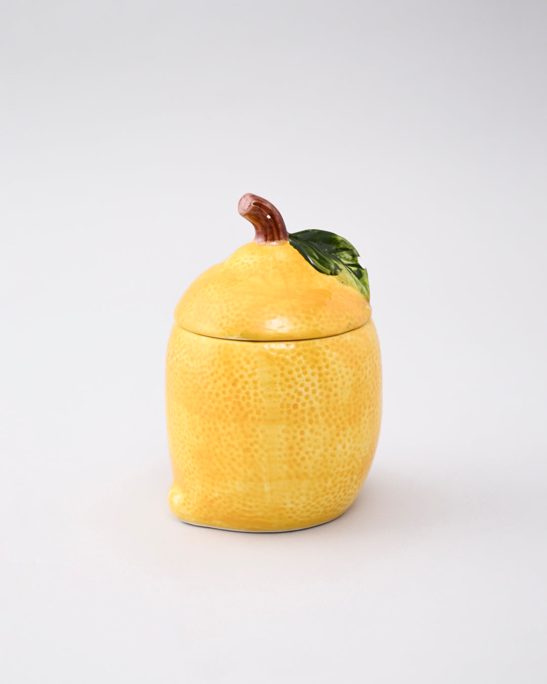 Lemon Citrus Ceramic Jar With LId 