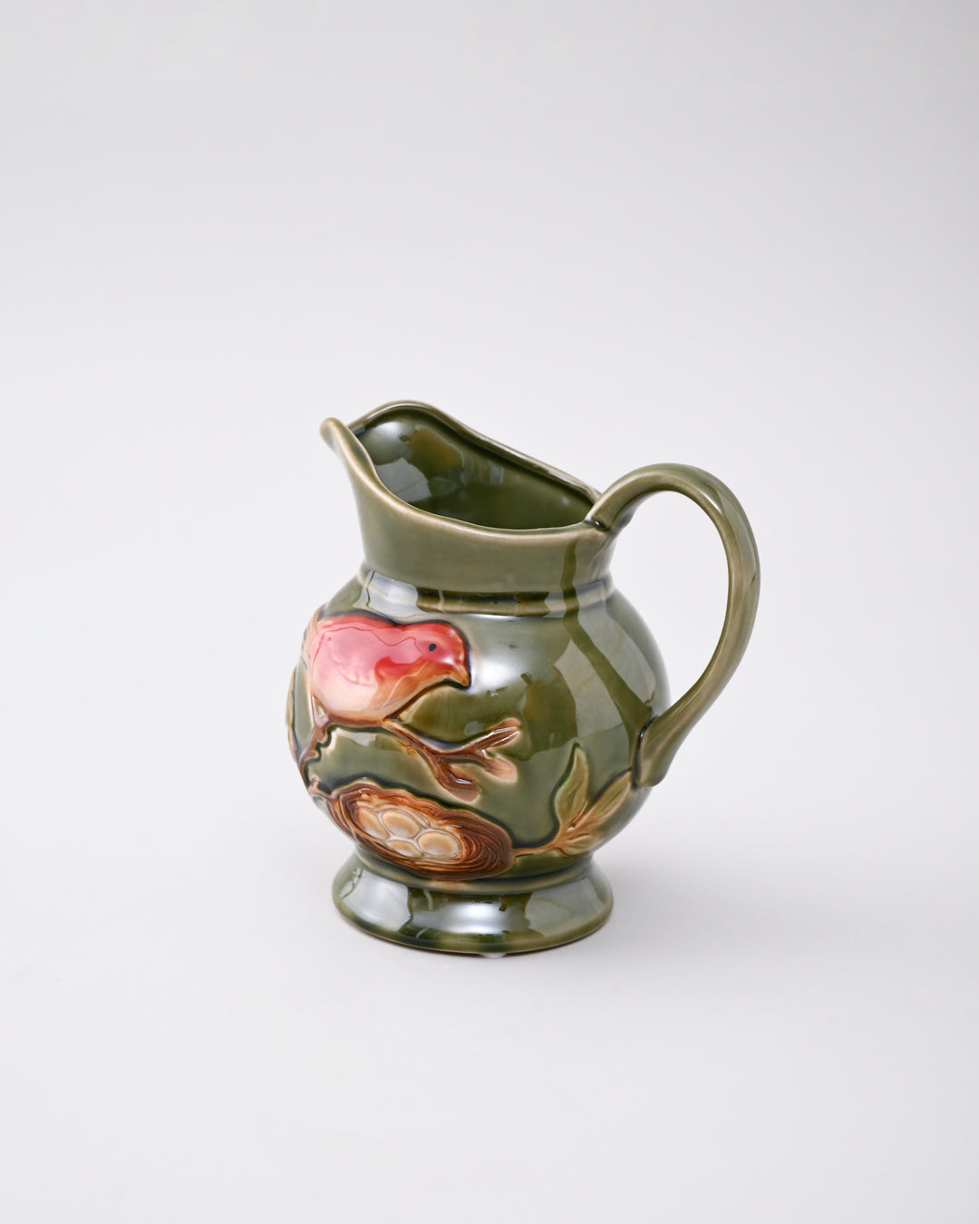 Handcrafted Songbird Ceramic Vase 