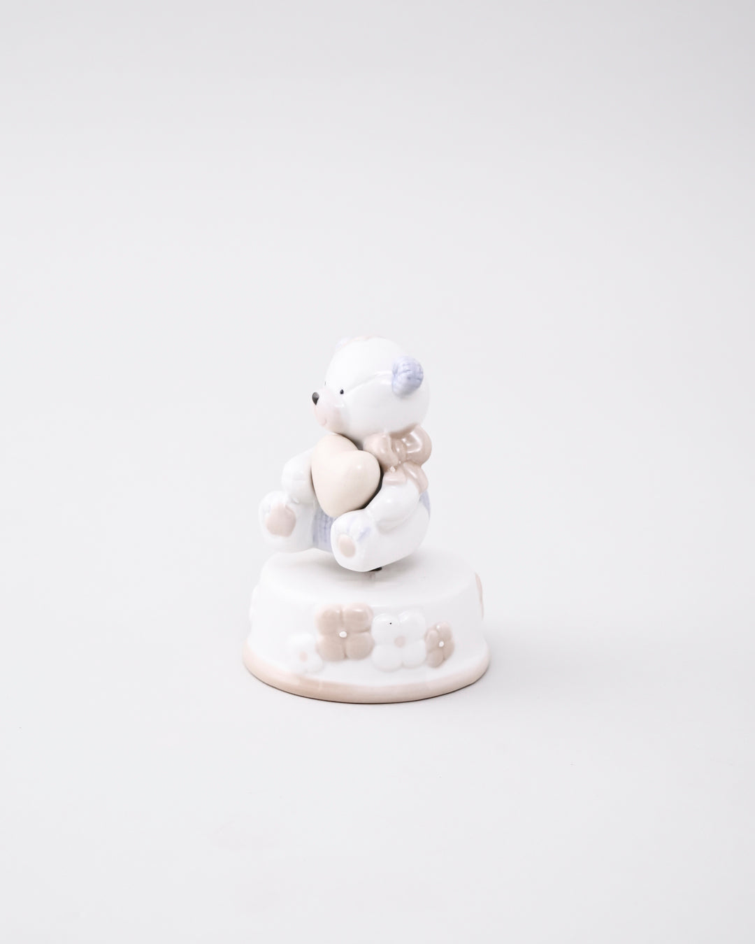 Heart Hug Teddy Music Box - Blue 