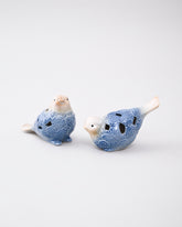 Crimson Songbird Decorative Figurine - Blue 