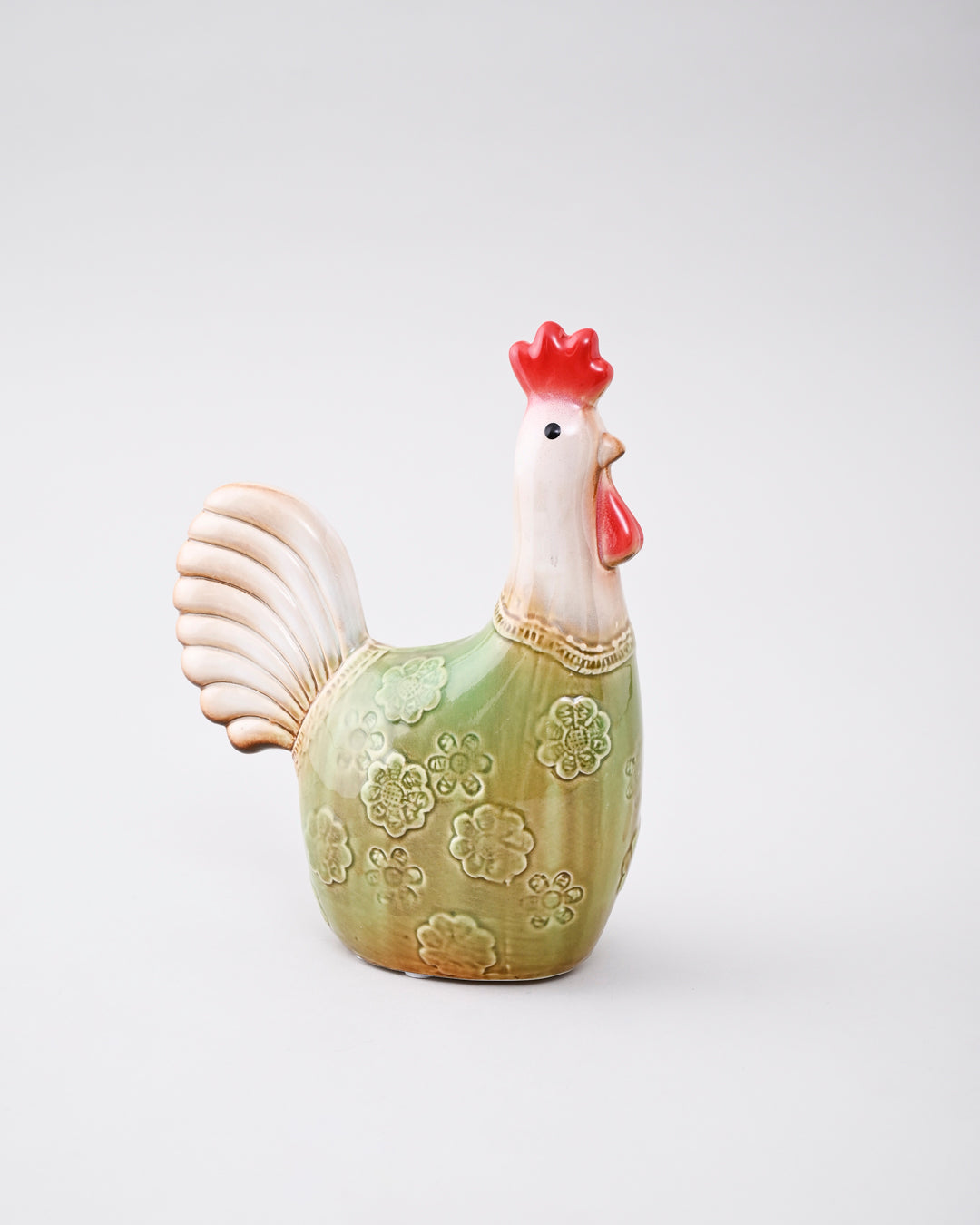 Country Charm Rooster Decorative Figurines - Set Of 2 