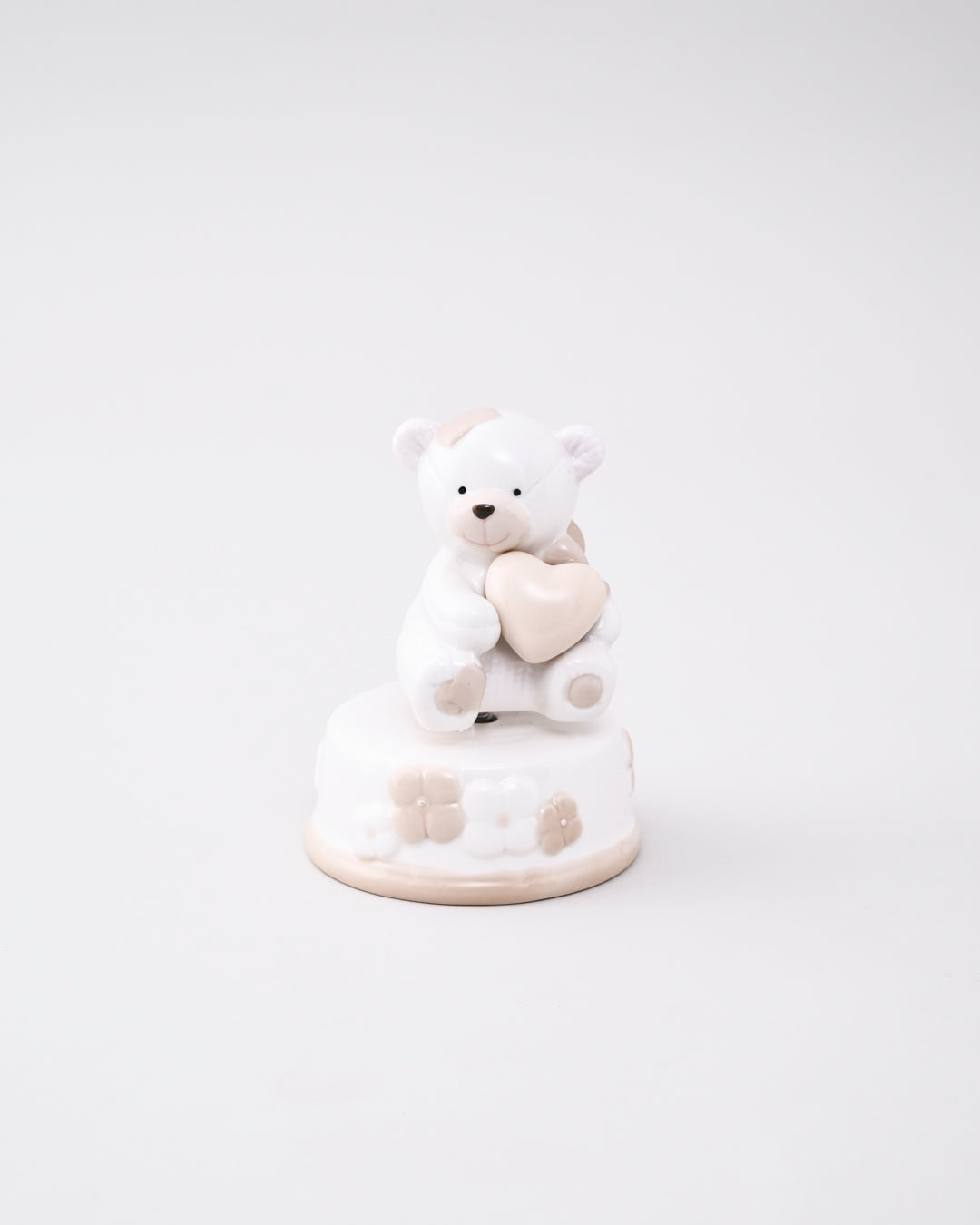 Heart Hug Teddy Music Box - Brown 