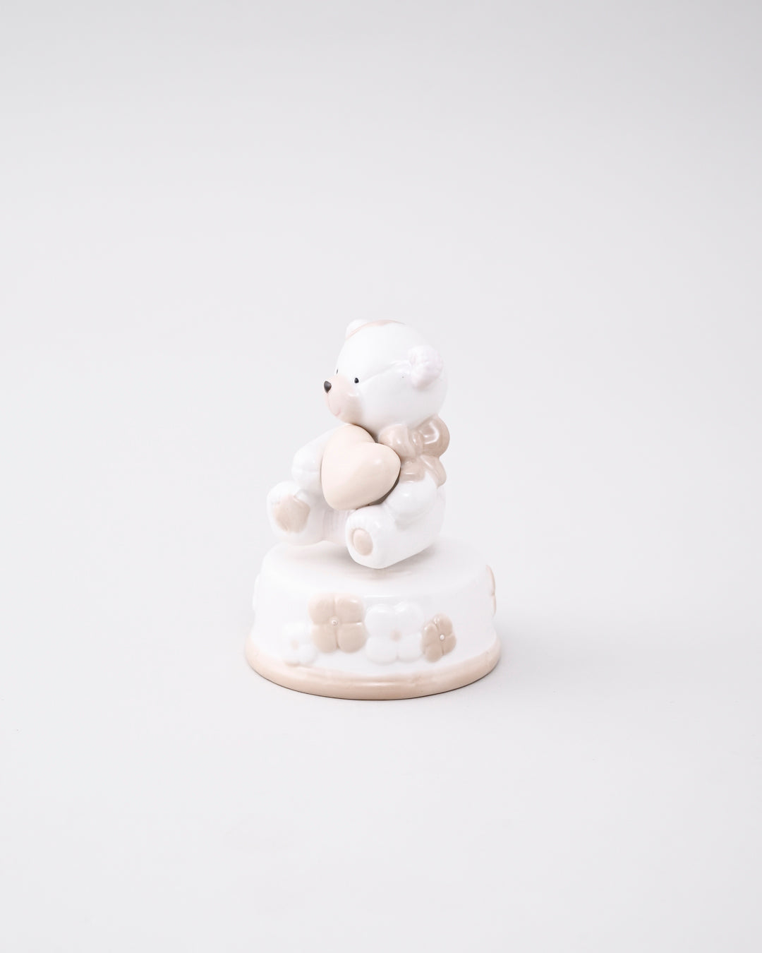 Heart Hug Teddy Music Box - Brown 