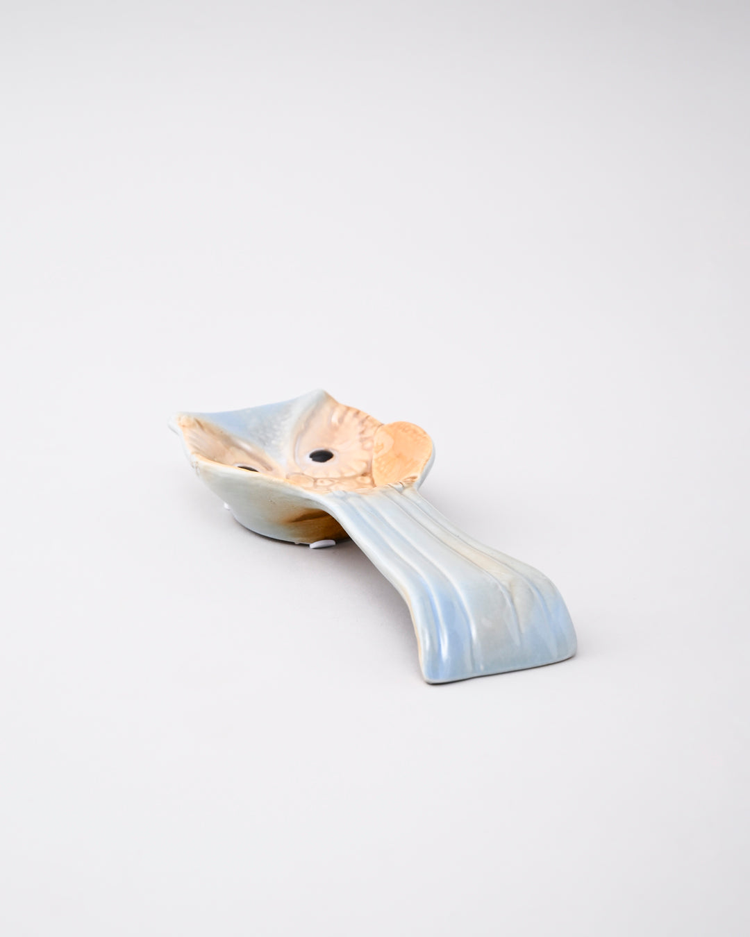 Scarlet Owl Ceramic Spoon Rest - Blue 