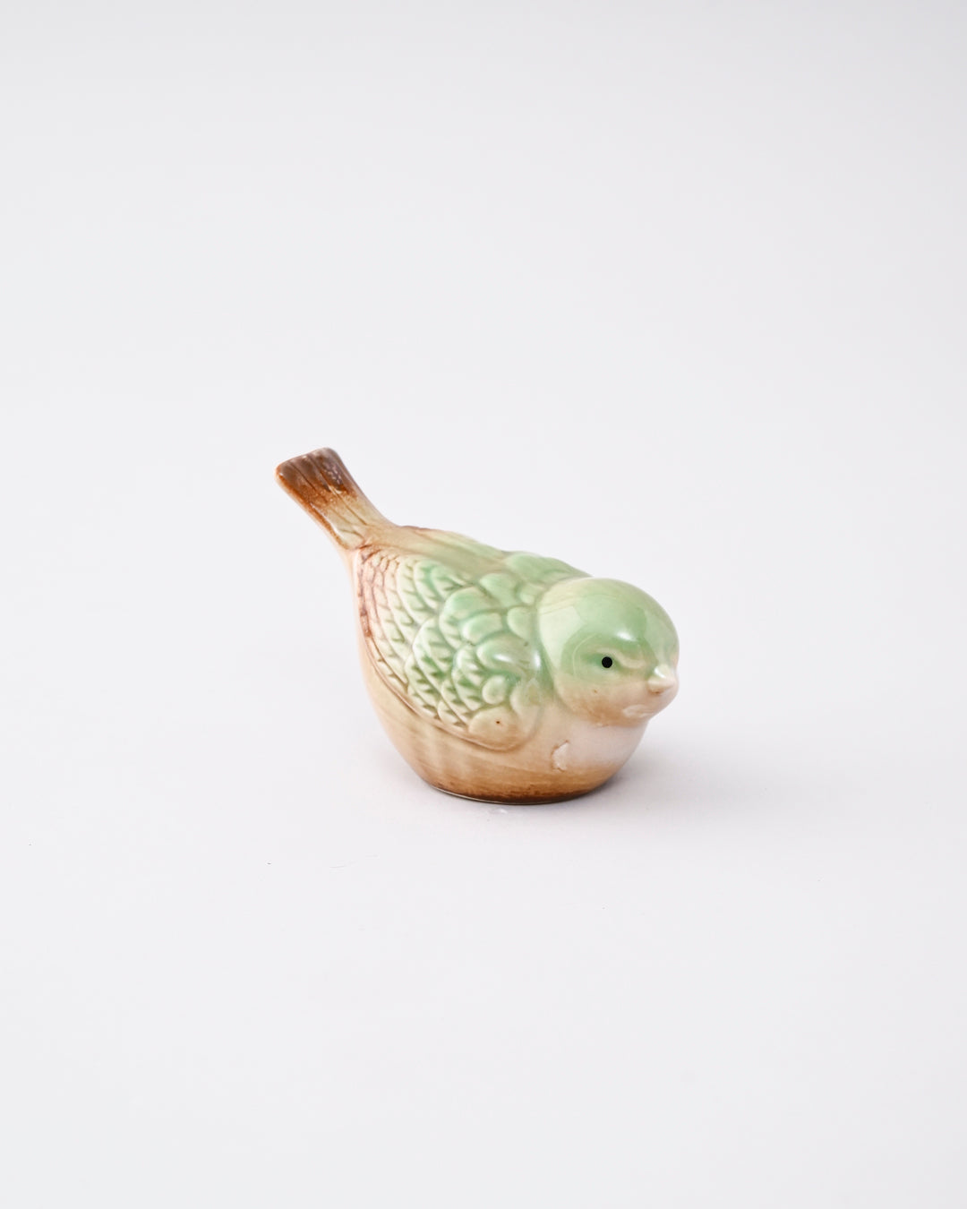 Blossom Finch Decorative Bird Figurine - Green 