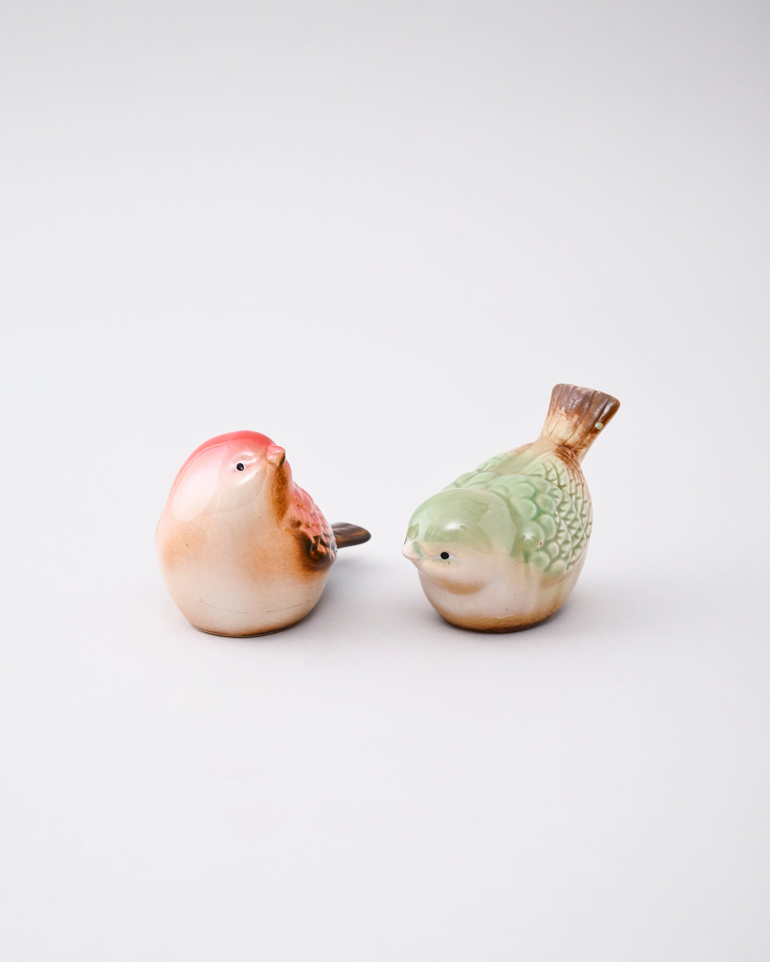 Blossom Finch Decorative Bird Figurine - Green 