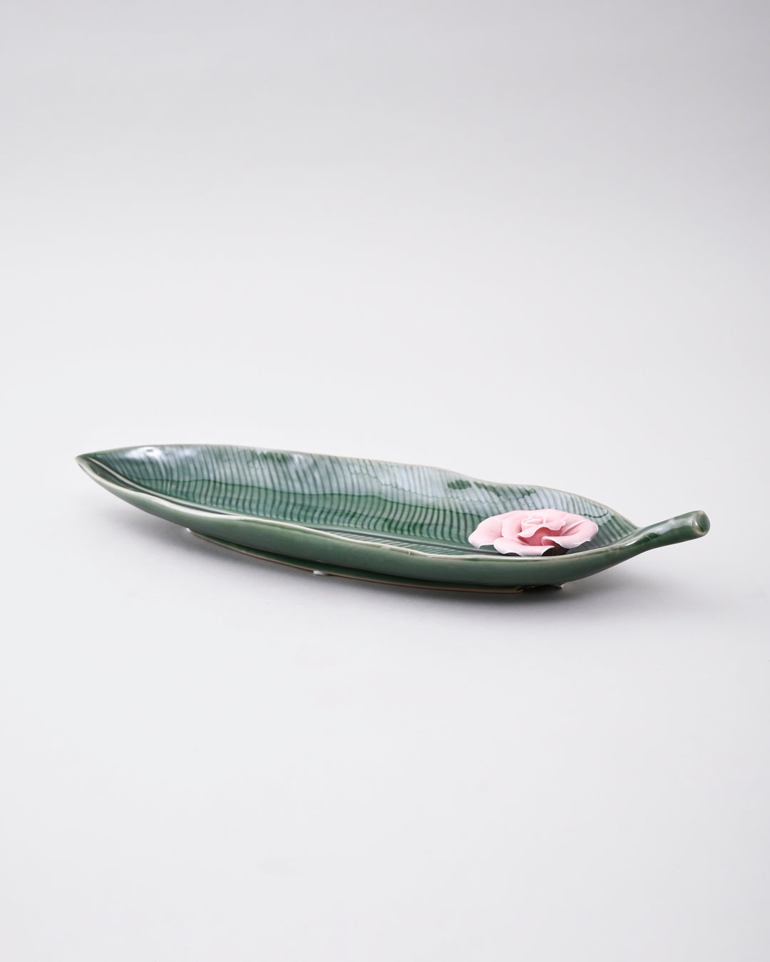 Blooming Leaf Ceramic Platter 