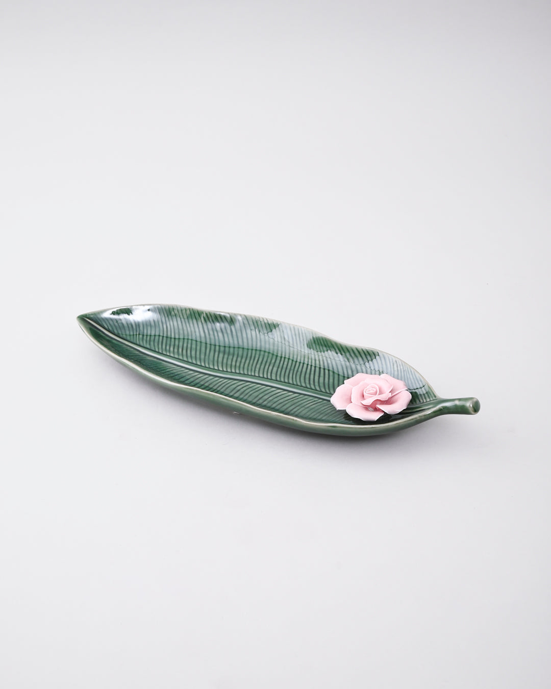 Blooming Leaf Ceramic Platter 