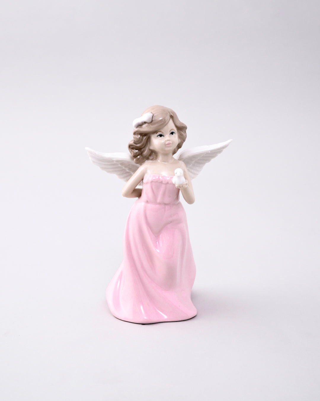 Pink Serenity Angel - Fine Porcelain Figurine 