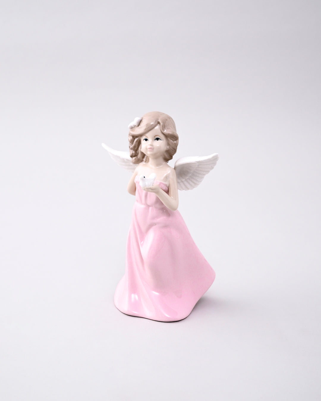Pink Serenity Angel - Fine Porcelain Figurine 