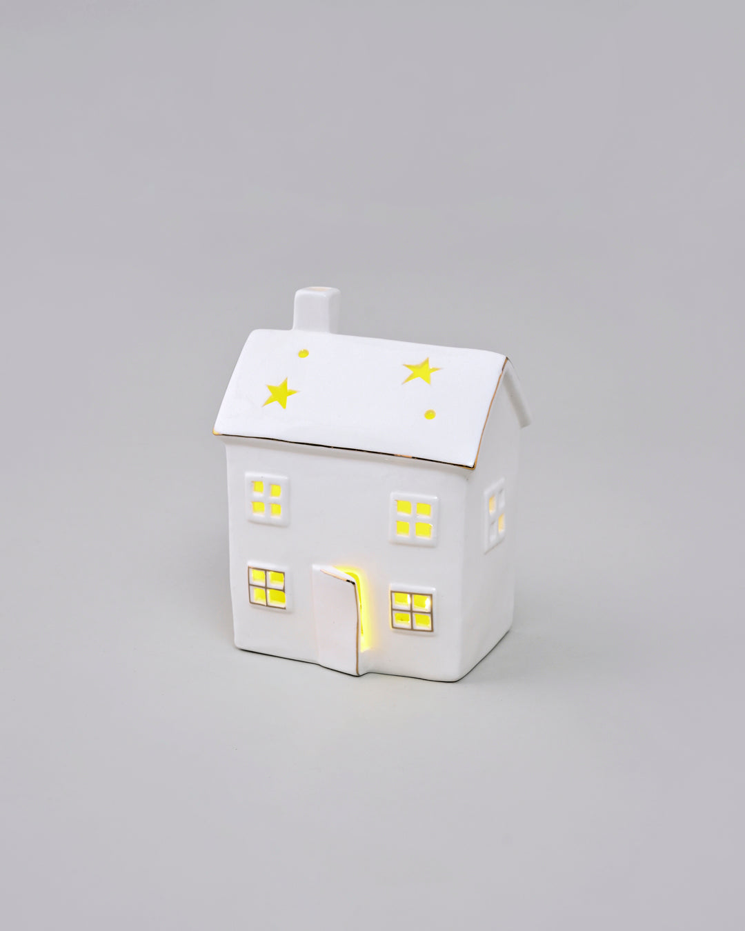 White Serenity Cottage Tealight Holder & Sculpture 