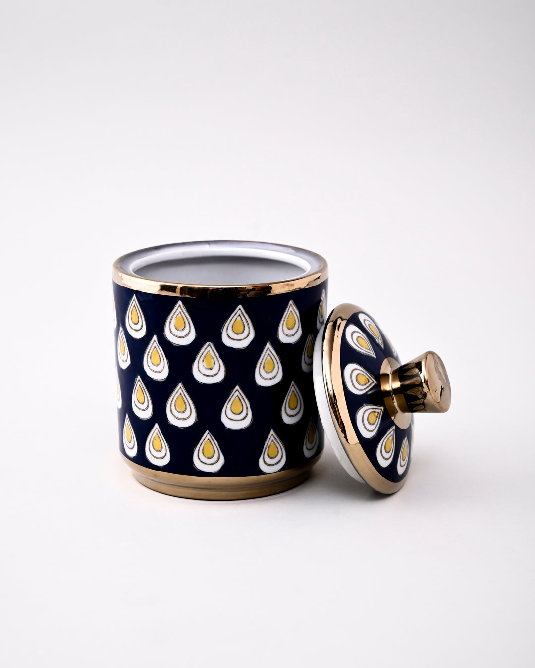 Royal Raindrop Storage Jar With Lid - Large 
