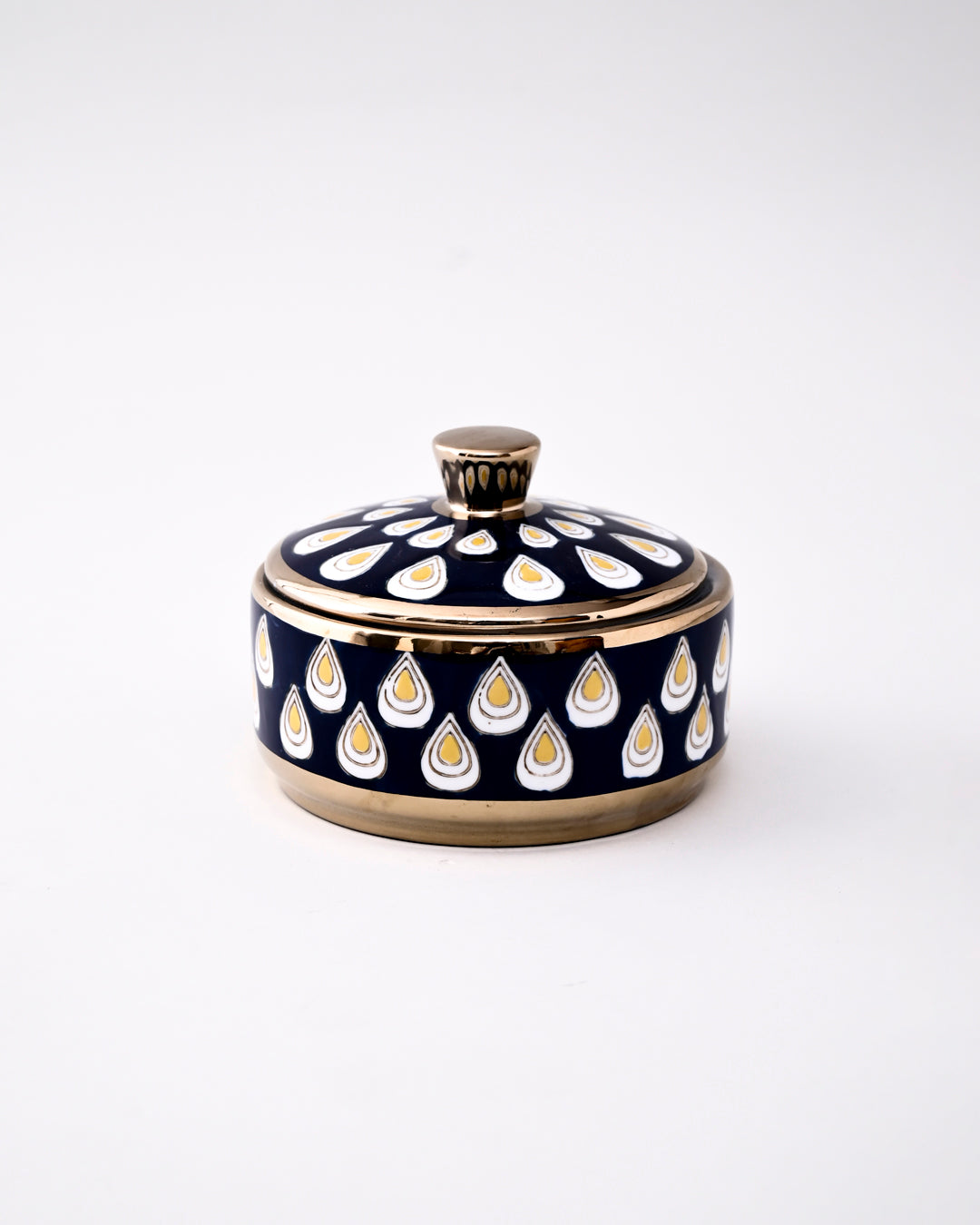 Royal Raindrop Storage Jar With Lid - Small 