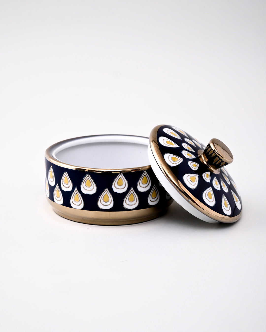 Royal Raindrop Storage Jar With Lid - Small 