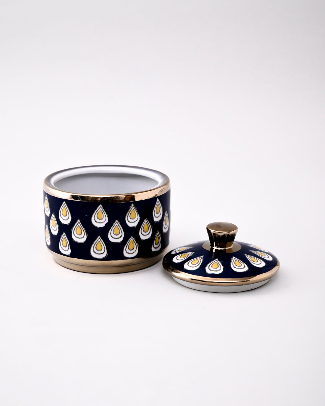 Royal Raindrop Storage Jar With Lid - Medium 