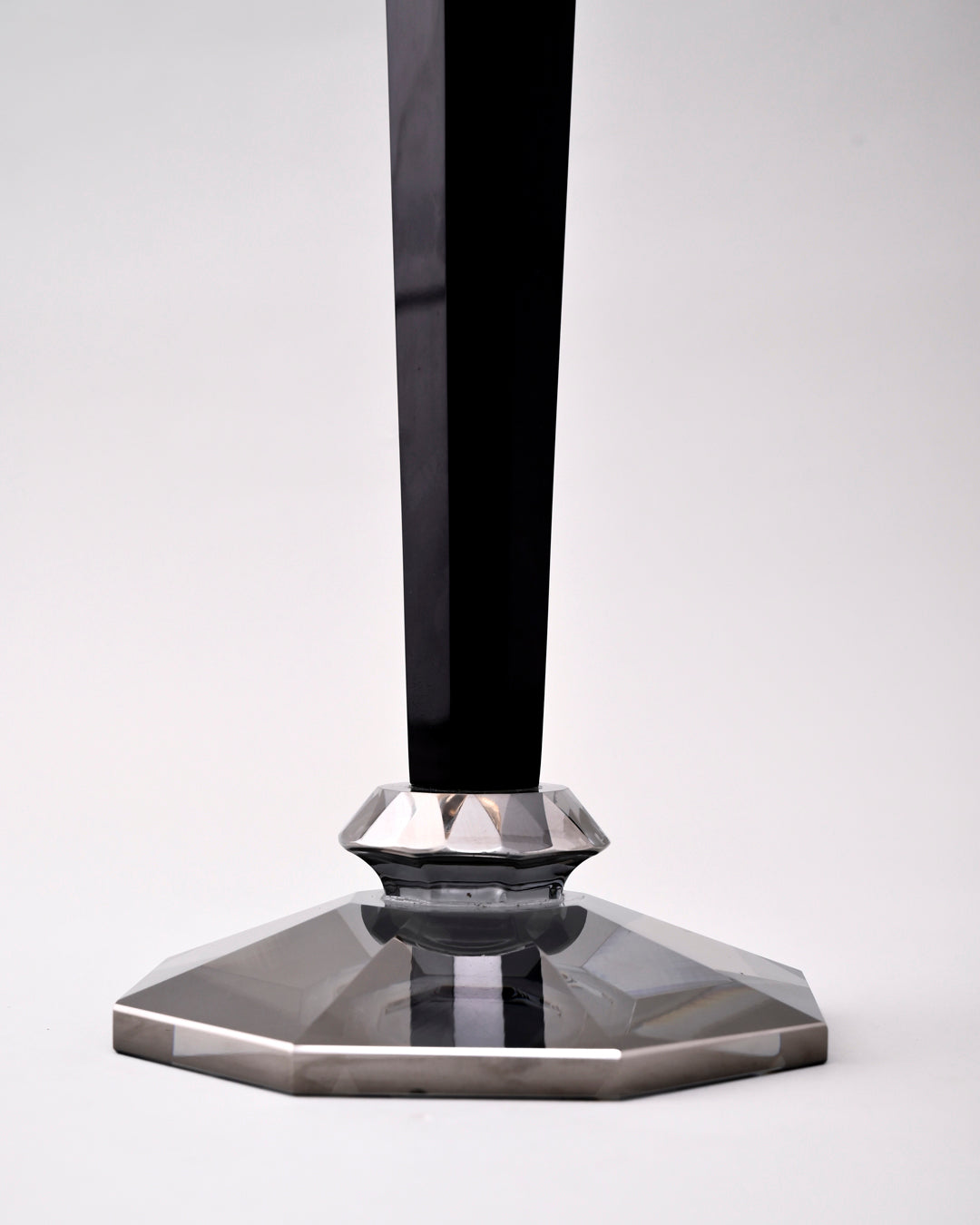 5-Arm Amber Luxe Crystal Candle Stand 