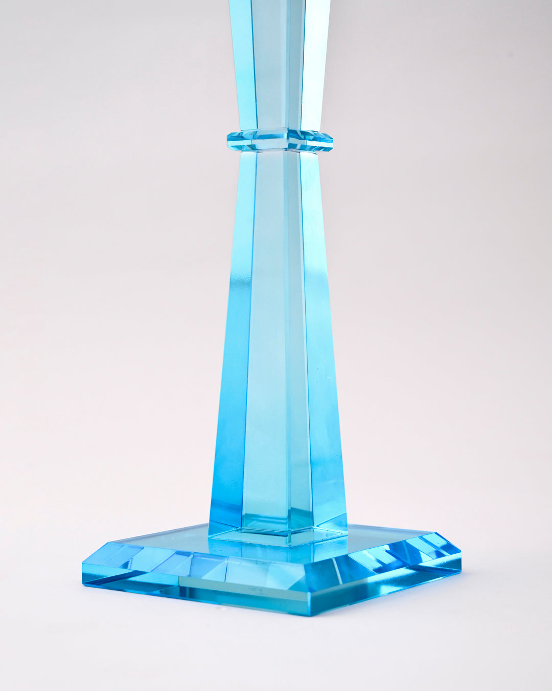 Prism Glow Multicolor Crystal Candle Stand 