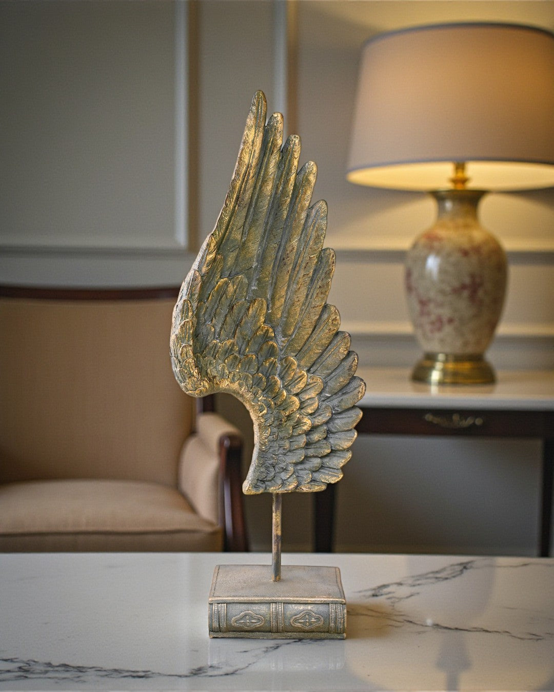 Golden Wing Elegance Table Top Decor 