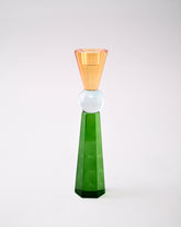 Emerald Glow Crystal Candle Holder - Big 