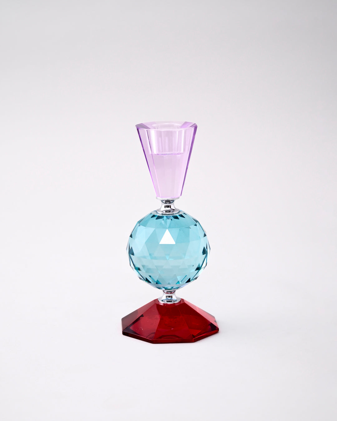 Midnight Spherical Crystal Candle Holder 