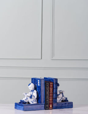 Young Scholars Ceramic Bookend Set