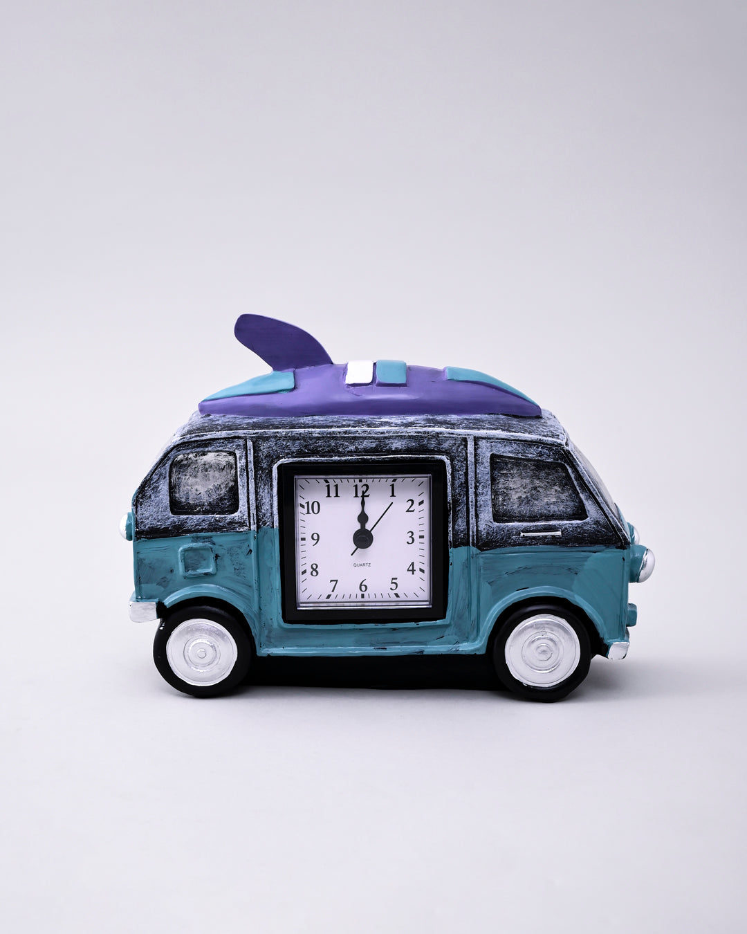 Classic Camper Tabletop Clock - Green 