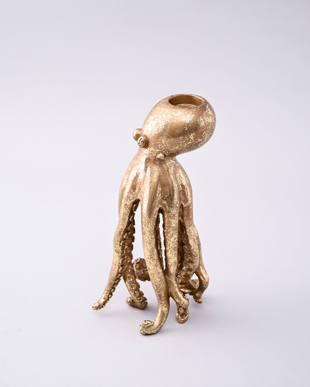 Golden Octopus Candle Stand 